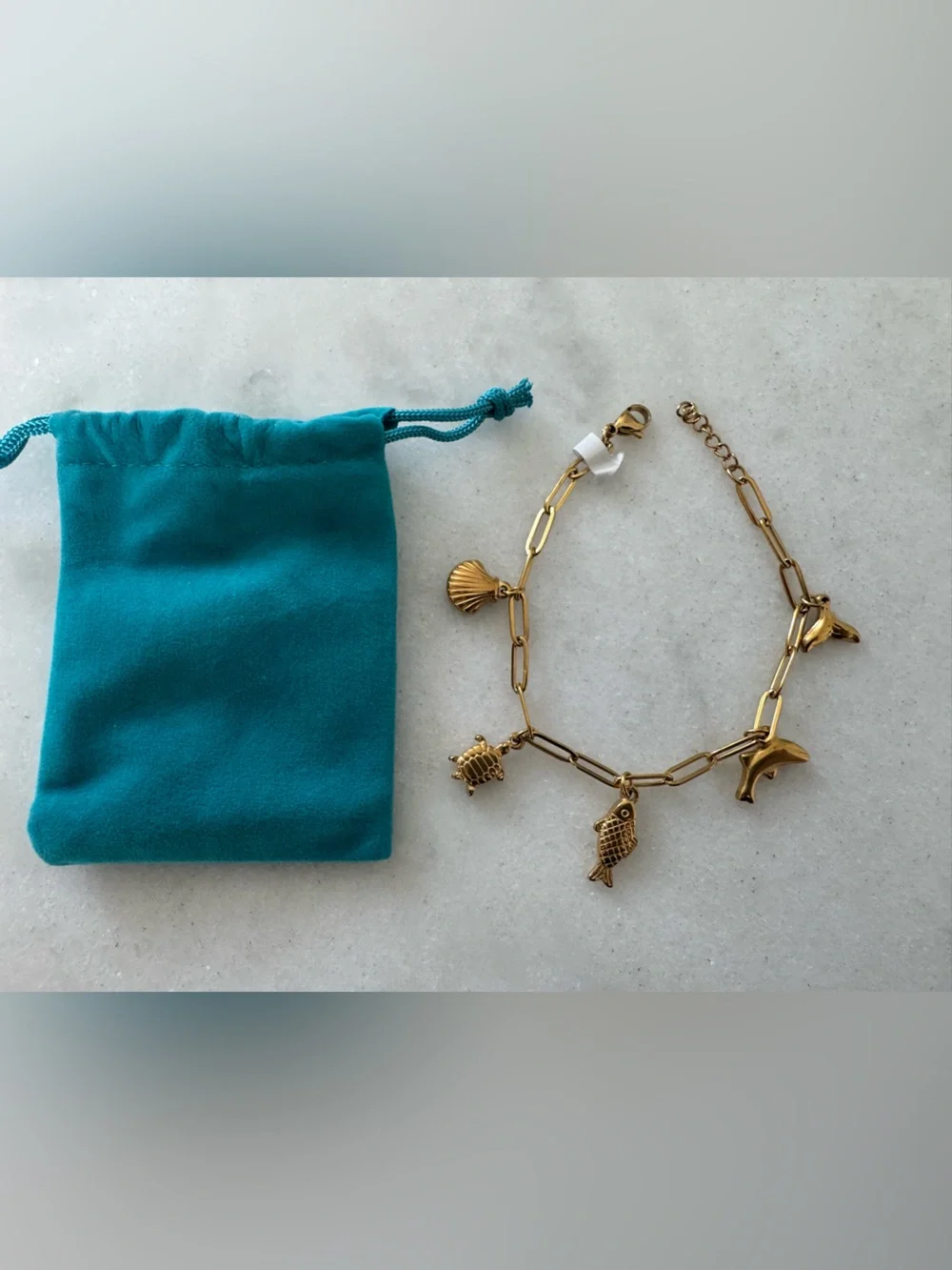 Gold-Tone Sea Life Charm Bracelet - Women